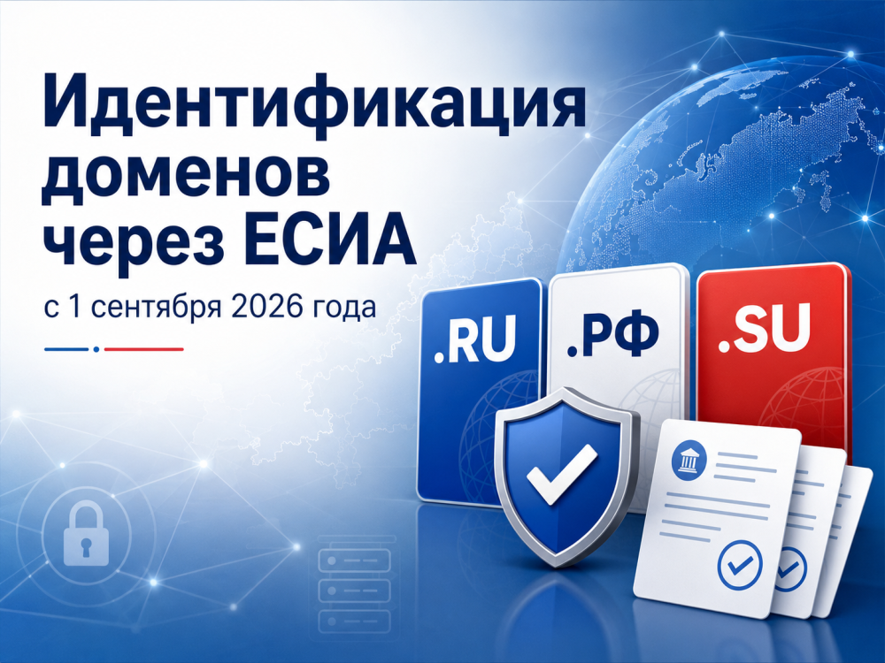 О новых требованиях к идентификации владельцев доменных имен через ЕСИА